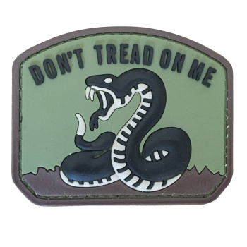 PVC patch - Don't Tread on Me, vert