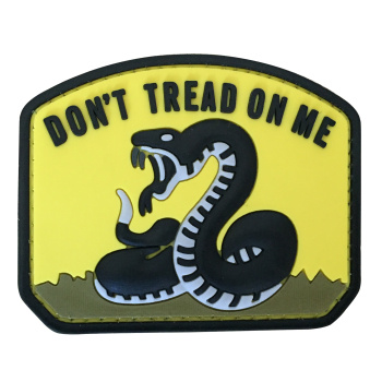 PVC patch - Don't Tread on Me, jaune