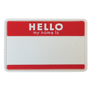 PVC patch - Hello My Name is