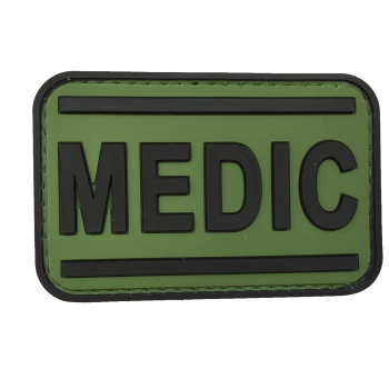 PVC nášivka - MEDIC, zelená