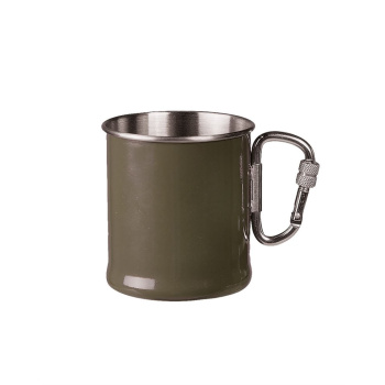 Mug en inox avec carabine, 250 ml, olive, Mil-Tec