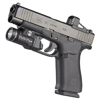 Lampe LED tactique TLR-7 sub pour Glock 43X/48 Rail, 500 lm, Streamlight