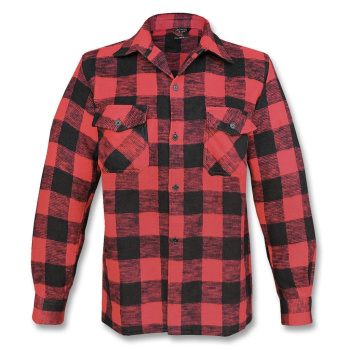 chemise de bûcheron pour hommes, Mil-Tec, noir et rouge, XL