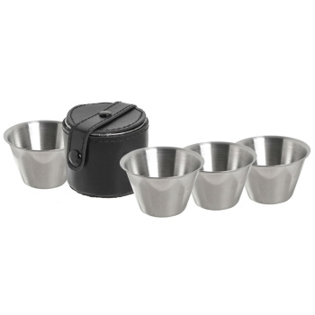 Set de tasses en acier inoxydable 4in1, 30 ml, Reliance