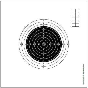 Cible Carabine petit calibre internationale, 100 pièces