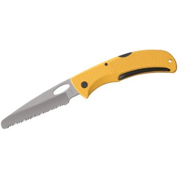 Couteau pliant de sauvetage Gerber E-Z Out Rescue, tranchant dentelé, jaune