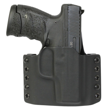 Étui Kydex pour Walther PPS M2, droit, demi-sweatguard, noir, RH Holsters