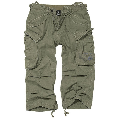 Pantalon trois-quarts Brandit Industry Vintage, olive, XL