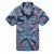 Chemise Roadstar, Brandit, manches courtes, bleu et rouge, 2XL