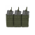 Porte-chargeur triple pour 3 chargeurs 5.56, ouvert, Warrior, olive vert, AR15