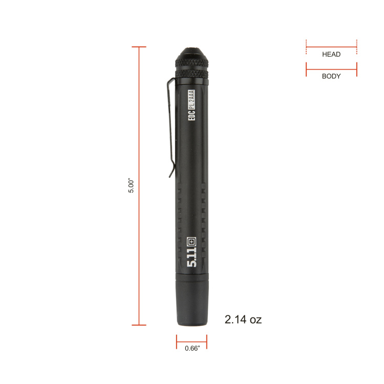 Lampe de poche tactique EDC PL 2AAA Flashlight, 5.11