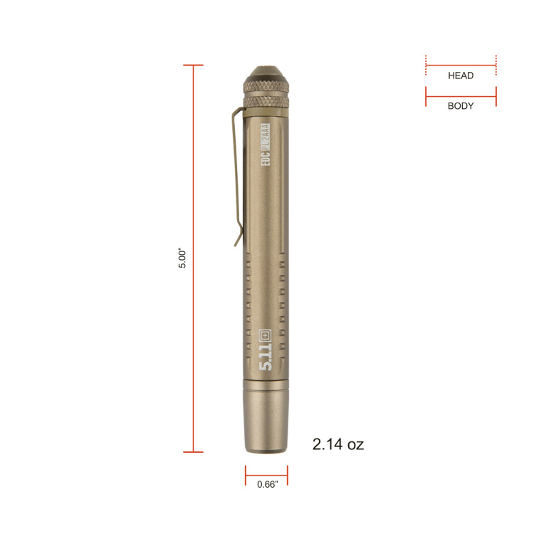 Lampe de poche tactique EDC PL 2AAA Flashlight, 5.11