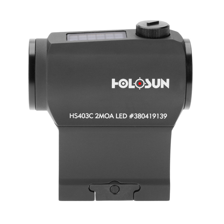 Micro collimateur HS403C, Holosun, avec un panneau solaire