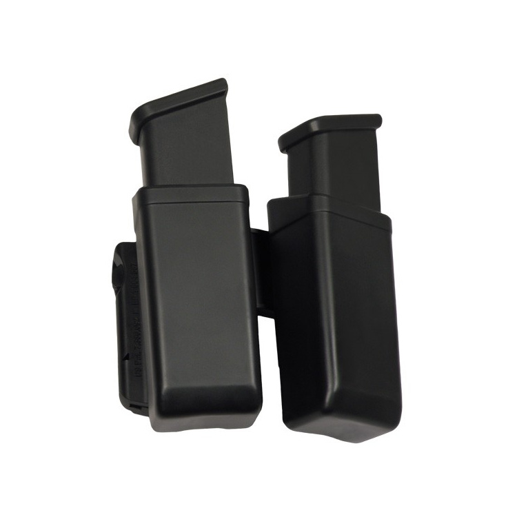 Étui double en plastique rotatif pour deux chargeurs 9 mm Luger, ESP