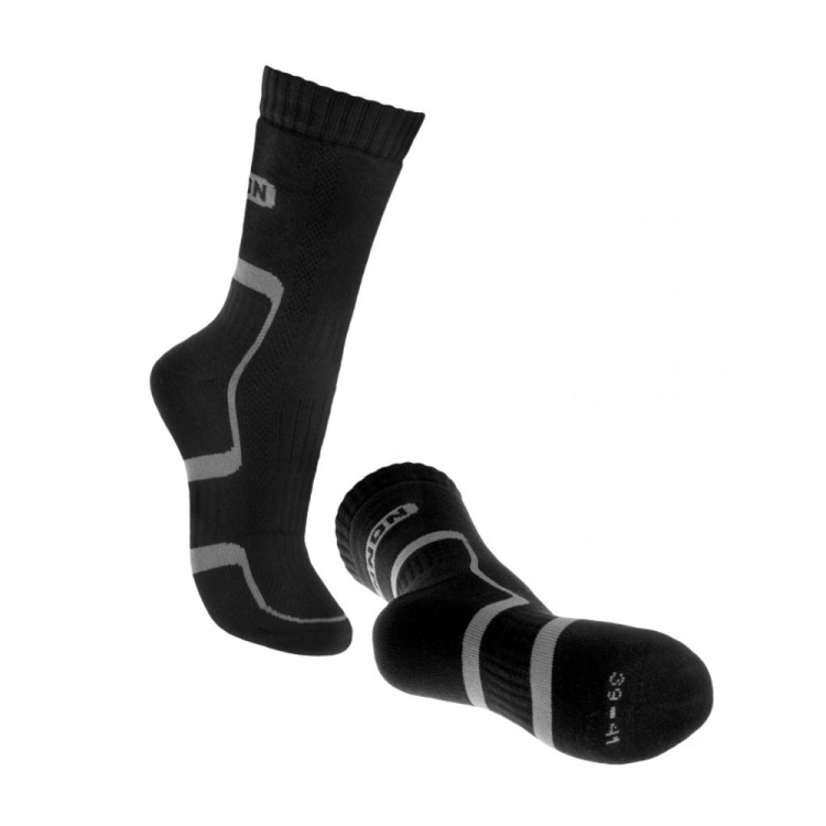 Chaussettes Trek noir et gris, Bennon